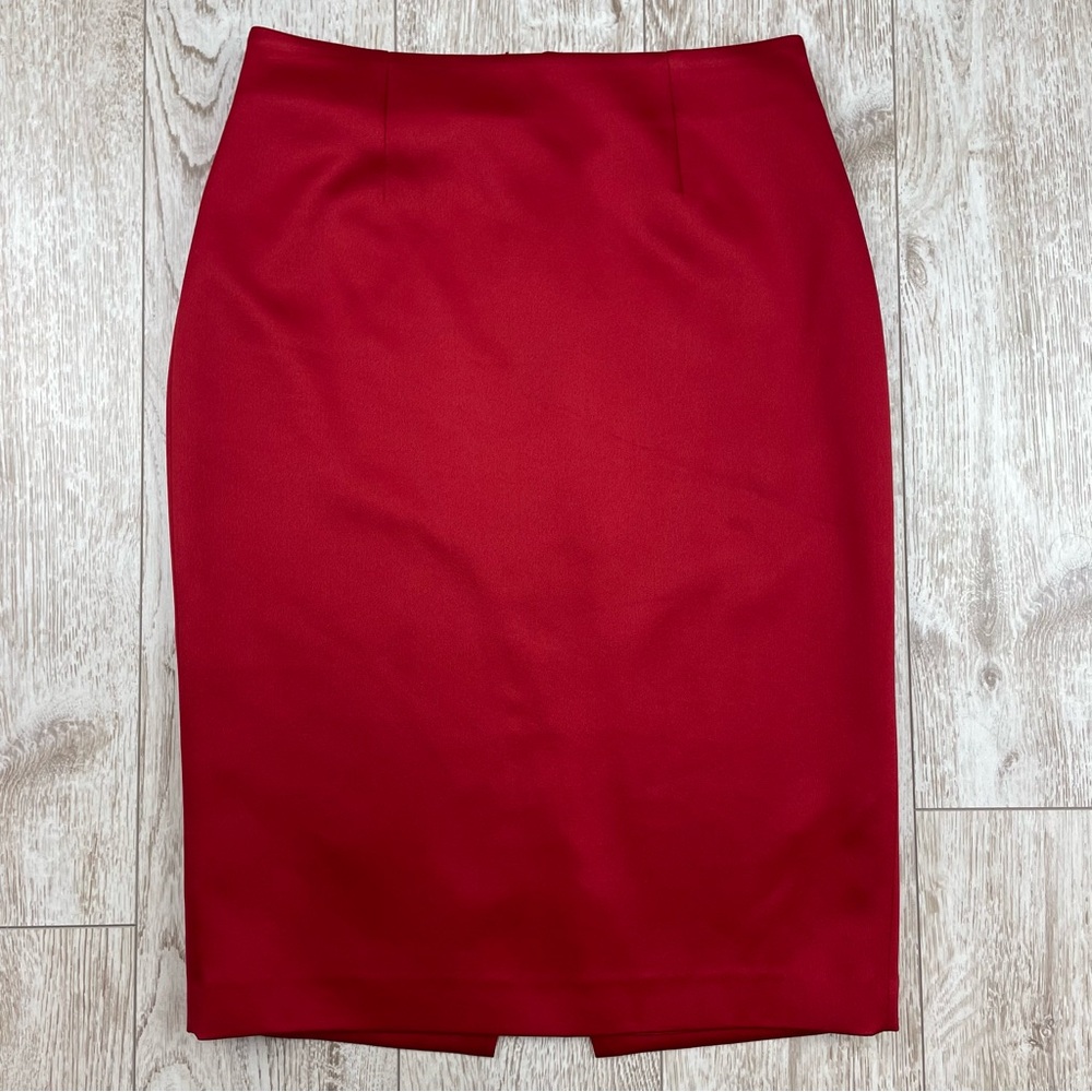 Marciano 8 Bold Red Pencil Skirt
